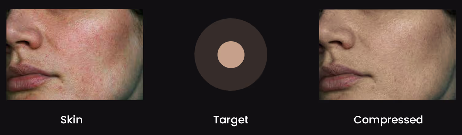 Even out skin tones with the tone compression tool in color.io color grading software. Create perfect skin tone LUTs 
