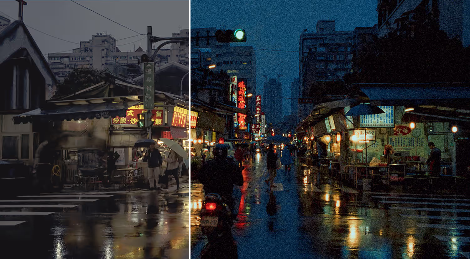 Realistic Kodak Film Grain emulated with Color.io film emulation tools