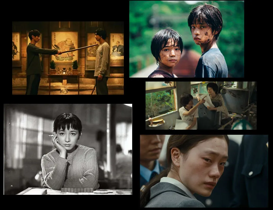 Examples of the use of color grading and film emulation in Japanese Cinema